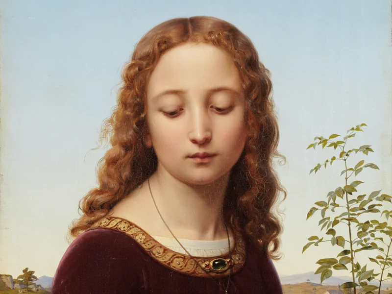 1809-Ernst Deger - Ritratto di una giovane donna
